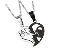 VILLCASE Collar Colgante de Pareja Collar de Moda Cadena Cuello Elegante Accesorios Cuello para Obsequio de San Valentín