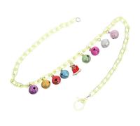 VILLCASE Collar Navideño para Niñas Campana Collar Colorido de Aleación Ligera Hipoalergénica Joyería Femenina Adecuado para Fiestas Navidad y Uso Diario