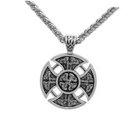 VILLCASE Collar para Hombre Estilo Pirata con Colgante Nudo Sólido Cadena para Suéter Accesorio de Moda Nórdico Vikingo Obsequio Masculino para Ocasiones Obsequios