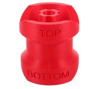 VILLCASE Conector de Transferencia para Champú y Loción, Embudo para Botella de Baño, Plástico Rojo, para Botellas de 4cm de Diámetro, Conexión Segura, Cocina y Viaje