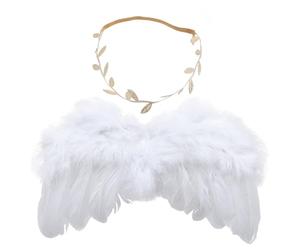 VILLCASE Conjunto de Alas de Ángel con Diadema para Recién Nacidos Accesorios de Alas de Decoración para Fotos Celebración de Shower