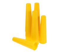 VILLCASE Conos de Hilo Cónicos de Pvc Amarillo 3° 30 para Bobinadora de Carrete, Kit de Inicio para Máquina de Coser, 10 Piezas, Accesorios de Costura y Tejido, Tabla de Bobinado