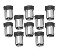 VILLCASE Convertidor de Portalámparas B15 a E14, Adaptador de Luz Negro Resistente hasta 120°c, Paquete de 10 Unidades para Cocina, Dormitorio y Restaurante, Adaptadores de Bombillas