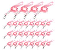 VILLCASE Cordón para Porta Credencial con Cierre de Langosta Color Rosa 50 Unidades Soporte para Credencial de Empleado Cordón para Docentes Adecuado para Oficina Conferencias y