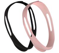 VILLCASE Correa Antirronquidos Ajustable para Adultos 2 Pcs, Dispositivo Unisex de Banda de Barbilla Cómoda, Material Transpirable, Protección para Mandíbula, Uso Hogar para Dejar de