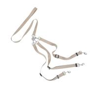 VILLCASE Correa para Perros Pequeña de Nylon Color Caqui, Resistente y Fácil de Limpiar con Diseño Anti Enredos para Paseos Múltiples y Viajes