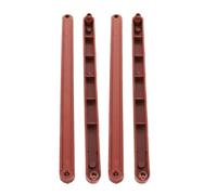 VILLCASE Correderas para Cajones de 235 Mm, Guías de Plástico para Muebles Riel Doble, Juego de 2 Piezas Marrón Soporte, Correderas Debajo de Cajones para Armarios y Tocadores