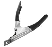 VILLCASE Cortaúñas de Acero Inoxidable Forma en U y Borde Recto para Manicuras Precisas, Herramienta Versátil Adecuado para Uso en Salón y Cuidado Personal