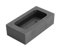 VILLCASE Crisol de molde de de grafito, moldes de fundición para fundición de moldes de refinación de metal cobre oro plata aluminio latón, 3.93x1.97x0.98 inch