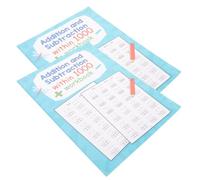 VILLCASE Cuaderno de Ejercicios de Aritmética Elemental en Papel para Práctica Diaria y Refuerzo de Habilidades de Resolución de Problemas Estudiantes