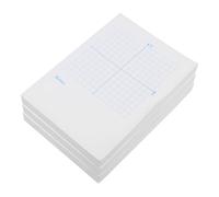 VILLCASE Cuaderno de Papel Cuadriculado Blanco 3 Hojas para Ejercicios de Coordenadas Xy, Mejora el Pensamiento Espacial y Es Adecuado para Tareas Escolares y Aula