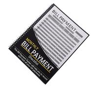 VILLCASE Cuaderno Planificador Mensual con Tapa Dura Rastreador de Gastos y Pagos Organizador Financiero para Seguimiento Personal de Facturas y Presupuesto
