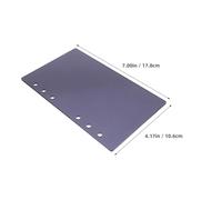 VILLCASE Cubierta Acrílica A6 Negra para Carpeta de 6 Agujeros Funda Desmontable para Cuaderno de Notas Protector Resistente y Transparente para Cuaderno de Hojas Sueltas Uso Diario y