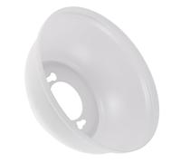 VILLCASE Cubierta de Luz Metálica de Color Blanco para Ventilador de Techo, Repuesto Decorativo a Prueba de Polvo, Compatible Varios Modelos, Adecuado para Sala y Dormitorio, 1 Pieza