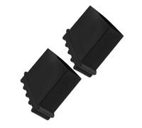 VILLCASE Cubiertas de Goma Antideslizantes Ideales para Uso Exterior y Tareas de Ingeniería Eléctrica Patas de Escalera de Repuesto de Goma Negra, 2 Piezas para Pies de Escalera