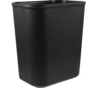 VILLCASE Cubo de Basura Estrecho de 15l en Plástico Negro para Oficina | Diseño Simple y Fácil de Limpiar, Construcción Reforzada, Papelera Baño Estrecha, para Oficina Comercial y Hogar