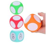 VILLCASE Cubos de Matemáticas de Espuma Eva Borrables de 6cm, 4 Piezas Ligeras y Fáciles de Agarrar para Actividades Educativas Aula y Entrenamiento Profesional