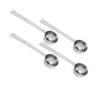 VILLCASE Cuchara Medidora de Acero Inoxidable 304 de 20ml Mango Largo para Especias y Jarabes, Paquete de 4 Piezas Multiusos Adecuado para Uso en Cocina y Repostería