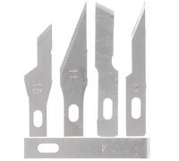 VILLCASE Cuchillas de Grabado de Acero Manganeso 50 Piezas Multiusos para Manualidades Recambio para Herramientas de Corte y Álbumes de Recortes Uso Profesional y Hobby