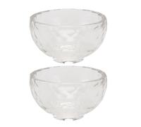 VILLCASE Cuenco de Cristal para Aceites Esenciales y Cosméticos, Ligero y Fácil de Limpiar, Paquete de 2 Unidades Adecuado para Body Butter y Mascarilla Capilar