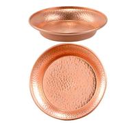 VILLCASE Cuencos de Cobre para Ofrenda y Meditación, 2 Piezas Diseño Místico, Multiusos y Acabado Fino para Templos y Decoración del Hogar