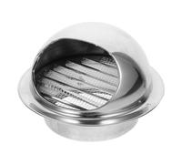 VILLCASE de Ventilación Redonda Inoxidable para Pared Exterior Campana Extractora Resistente la con Protección contra Lluvia Instalación Rápida para Sistema Hvac