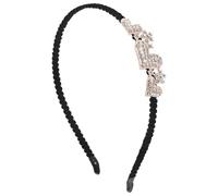 VILLCASE Diadema Antideslizante de Moda Gemas de Imitación y Tela de Terciopelo, Banda Decorativa Cabello Cómoda, Tocado Brillante para Fiestas y Bodas, Accesorio para Mujer Elegante