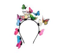 VILLCASE Diadema Creativa Ligera y Ajustable de Mariposas para Mujer de Plástico Día de San Valentín y Regreso a Casa