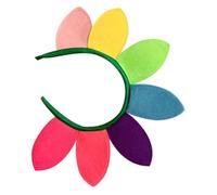 VILLCASE Diadema de Girasol Colorida para Fiestas 1 Unidad Tamaño Único Accesorio Floral Femenino para Halloween Carnaval y Celebraciones Pétalos Decorativos Vibrantes