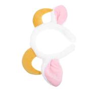 VILLCASE Diadema de Orejas de Cordero Kawaii para Adulto Diadema con Cuernos de Cabra en Tono Tierra Accesorio Ligero y Suave para Cosplay Fiestas Halloween y Carnaval