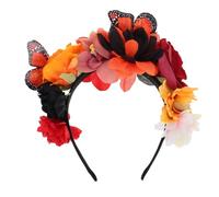 VILLCASE Diadema Floral Mariposas Realistas para Mujer Accesorio Cabello Cómodo y Suave Tocado Elegante para Carnaval Fiesta Cosplay y Eventos Obsequios