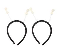 VILLCASE Diadema Luminosa de Alienígena 2 Piezas, Accesorio para Disfraz de Halloween y Cosplay, Diadema Elástica Muñeco Extraterrestre para Fiestas Temáticas y Fotografía