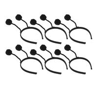 VILLCASE Diadema Pompones de Animal 6 Unidades para Fiestas Infantiles y Cosplay Accesorio Cabello Diseño Realista de Tentáculos Color Negro Cómoda y Segura para Uso Diario