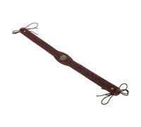 VILLCASE Diadema Vikingo Vintage de Pu Marrón, Accesorio Medieval Resistente al Desgaste, Hecho a Mano para Cosplay y Fiestas Renacentistas