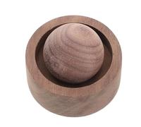 VILLCASE Difusor de Aceites Esenciales de Madera para Coche Ambientador Portátil Esférico de Madera Negra Difusor de Aromaterapia para Interiores Hogar y Oficina