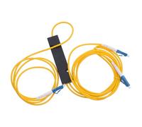 VILLCASE Divisor de Cable Óptico 1x2 Conector Lc Compatible, Diseño Compacto en Pvc y Cobre para Redes Complejas y Oficina Profesional