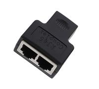 VILLCASE Divisor de Ethernet Adaptador de Conector para Extensión de Cable Práctica para de Cable Ethernet Escuelas y Oficinas