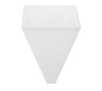 VILLCASE Embudo y Anti Salpicaduras para Plástico Blanco de 15x10x5.5cm Cuentas Dispensación Controlada para Proyectos Creativos y Actividades Escolares