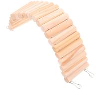 VILLCASE Escalera de Madera Beige para Hámster y Rata, Accesorio sin Olor Que Proporciona Actividad Física, Adecuado para Entretenimiento y Entrenamiento de Mascotas Pequeñas