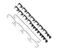 VILLCASE Estabilizador de Teclado Mecánico 6,25u y 2u para Computadora, Accesorios Fiables, Barra Estabilizadora de Acero Inoxidable Negro, Uso Electrónico para Teclados Mecánicos