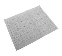 VILLCASE Esterilla China para Practicar Caligrafía Reutilizable 6 Hojas 35x45 Cm de Tela Gruesa Cuadrícula de Arroz para Dibujo y Escritura Agua en Casa y Escuela