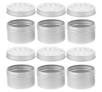 VILLCASE Estuche Aroma para Adiestramiento Canino de Aluminio Plata, 10 Latas Metálicas Tapa para Entrenamiento Olfativo y Ejercicio del Sentido del Perro