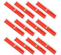 VILLCASE Estuche de Plástico Rojo Caja Vacía de 12 Piezas para Bolígrafos Diseño Simple y Elegante para Guardar y Exhibir Plumas Estilográficas para Bolsos Pequeños