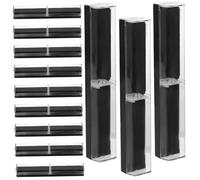 VILLCASE Estuche para Bolígrafos Translúcido Plástico Negro, 12 Unidades, Pequeño y Ligero, Almacenaje Multiusos para Oficina y Escuela, Caja Conveniente para Obsequio, Uso Diario