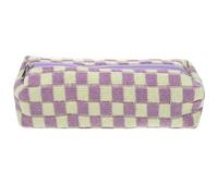 VILLCASE Estuche para Lápices de Gran Capacidad en Poliéster Púrpura Cremallera Suave para Actividades Artísticas y Bocetos al Aire Libre