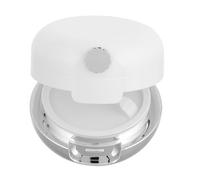 VILLCASE Estuche Recargable para Mascarilla Labial con Tapa Abatible y Pincel de Silicona, Material Abs PP, Color Blanco, Adecuado para Uso en Casa y Viaje