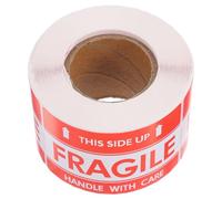 VILLCASE Etiqueta de Advertencia Frágil Autoadhesiva para Envío Papel Resistente Unidades para Embalaje y Logística Segura
