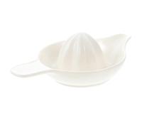 VILLCASE Exprimidor Portátil y Ligero de Frutas Manual de Cerámica Blanco para Jugo de Naranja Adecuado para Uso en Hogar y Panadería