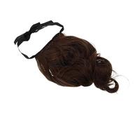 VILLCASE Extensión de Cabello Negro para Mujer Diseño de Atado Conveniente y Fibra de Alta Temperatura, Estilo Coleta Alta Natural Ocasión