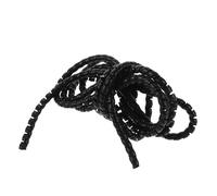 VILLCASE Funda Organizadora de Cables en Espiral Negra de PP Diseño Moderno, Gestión Antienredos para Protección y Orden en Oficina y Hogar